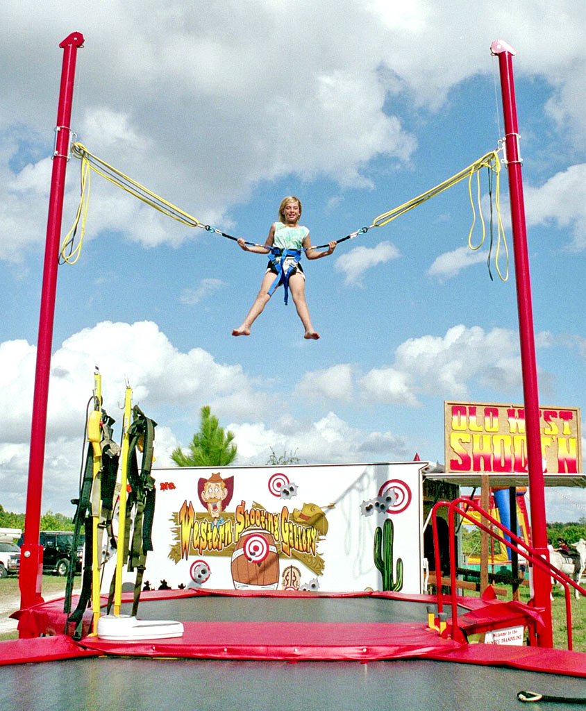 The Bungee Jumper, obstacle course,climbing wall,western shooting